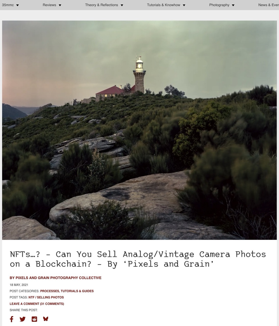 The 35mmc.com article accompanying the C-Scapes collection